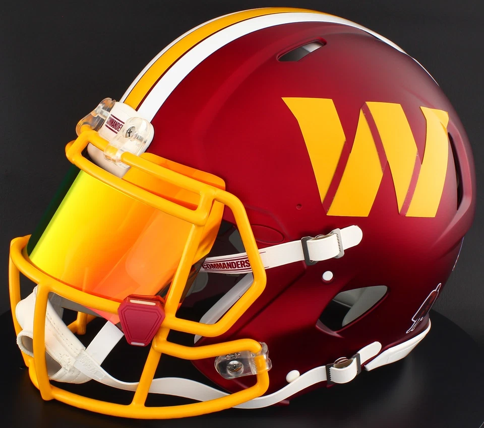 WASHINGTON COMMANDERS 2025 NFL Riddell Speed tamaño completo réplica casco de fútbol americano Foto 3 de 4