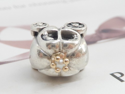 Pandora Sterling Silver 14k Gold & White Pearl Royal Carriage Charm 790598P - Picture 6 of 8
