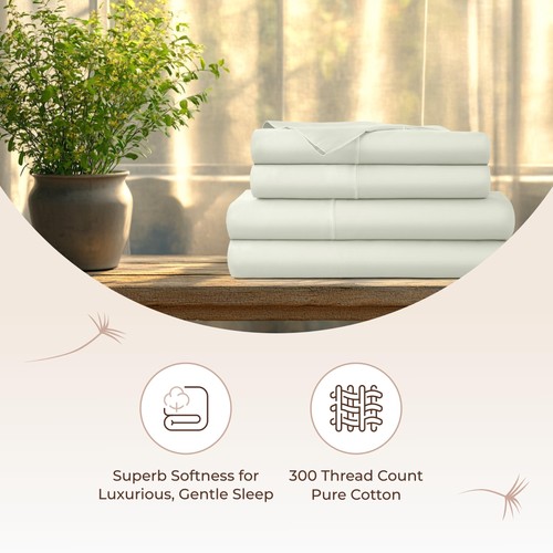 Lenzuola 100% Cotone Biologico Queen Size - Certificate GOTS Lenzuola da Letto Biologiche con... - Foto 6 di 8