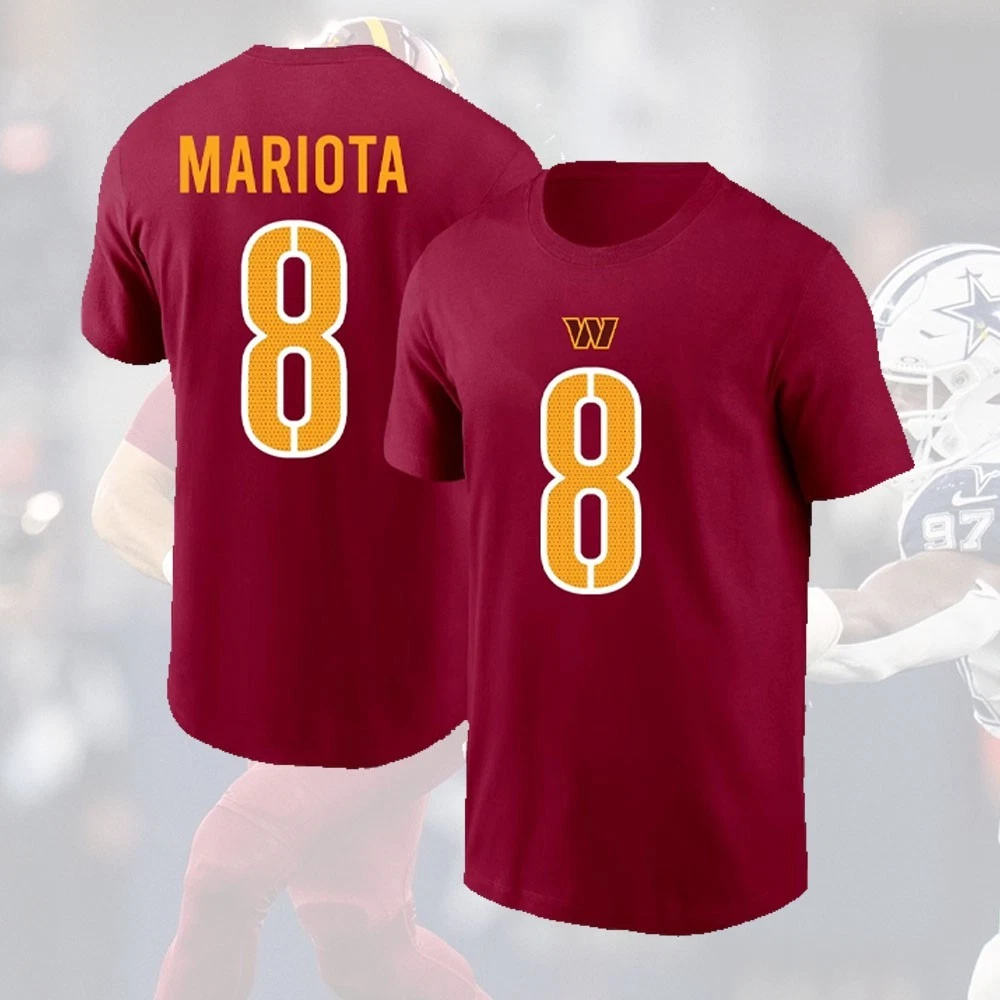 Marcus Mariota #8 Washington Commanders Name & Number Gift For Fan