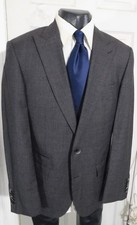 HUGO BOSS WOOL SIZE 40R DARK GRAY 2 BUTTON WOOL SPORTCOAT