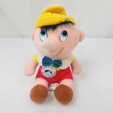 1985 Walt Disney Productions Pinocchio Multicolor Plush Stuffed Doll Toy Pin