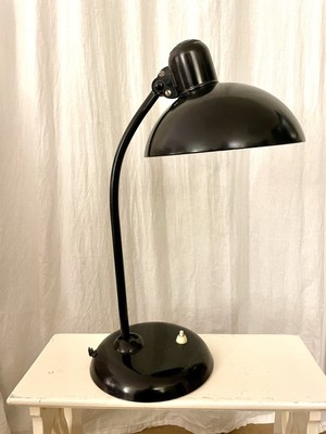 Original ''Kaiser Idell'' Schreibtischlampe, schwarz Bauhaus Model 6556, Vintage