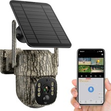 4G LTE Cellular Solar Security Camera Outdoor 2.5K Color Night Vision & SIM Card