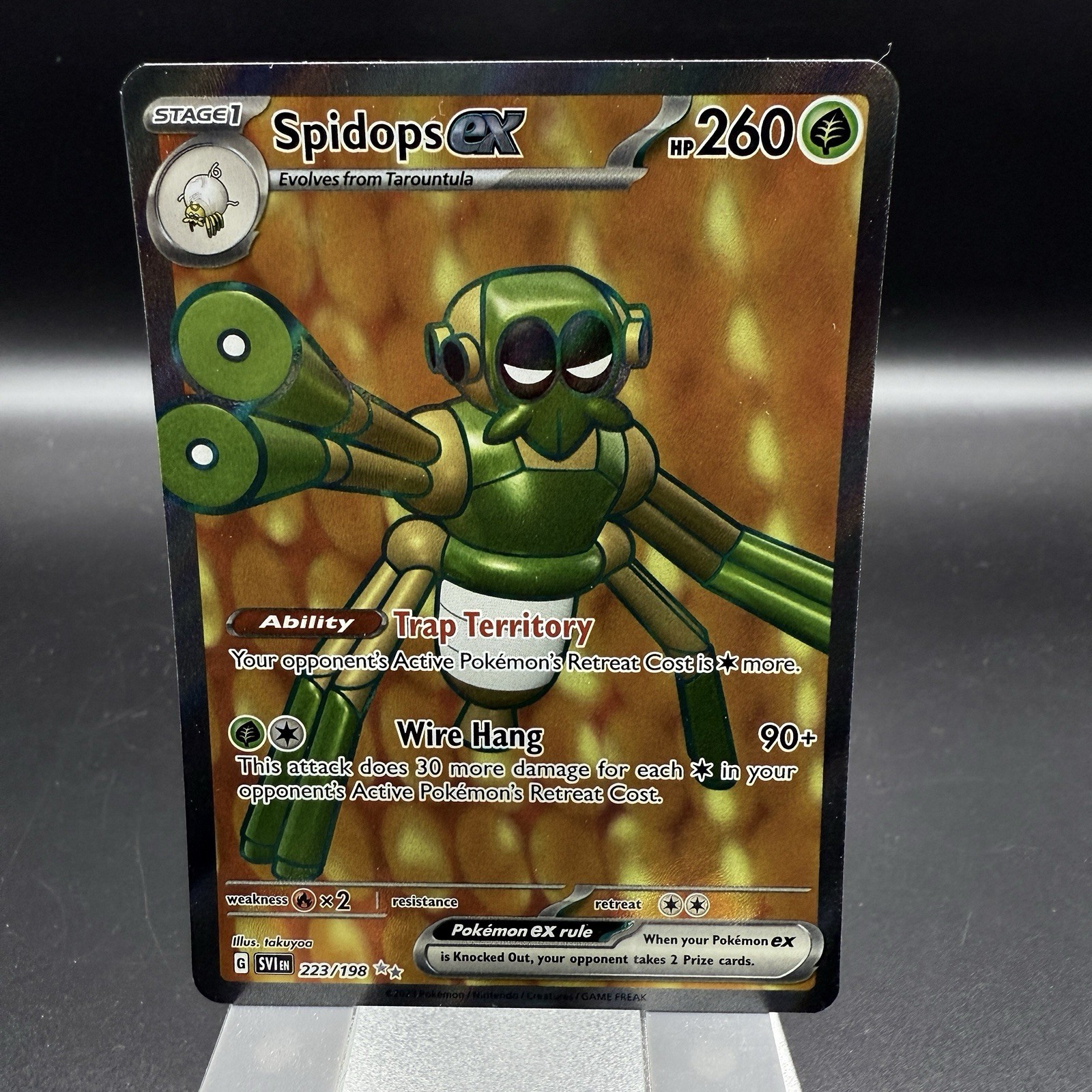 Pokemon | Spidops ex | TCG Scarlet & Violet #223/198 | Ultra Rare | Near Mint NM