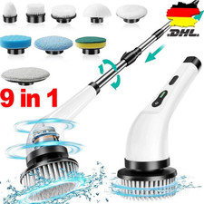 9-in-1 Turbo Scrub Elektrische Akku-Reinigungsb&uuml;rste 360&deg;Spin Reinigung Scrubber