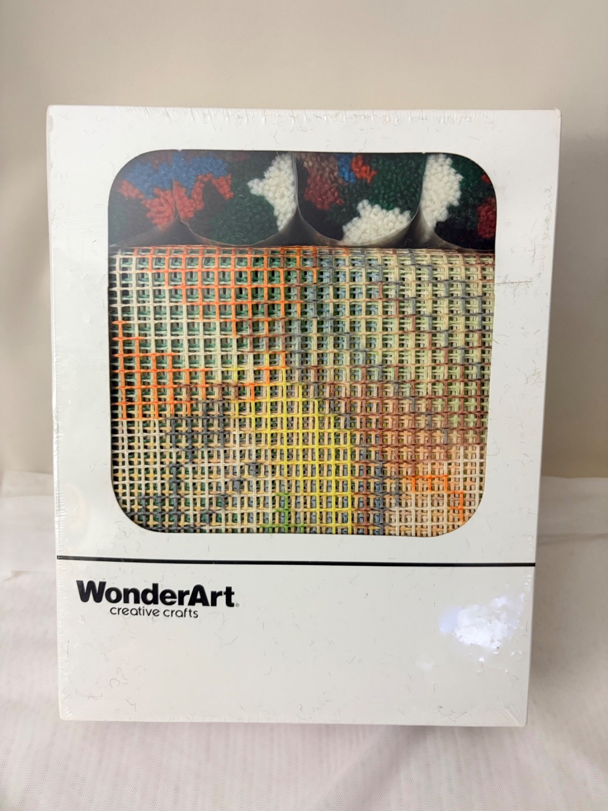 Vtg WonderArt SPORTS Latch Hook Kit #4268 by Caron 20"x27" NEW SEALED BOX!
