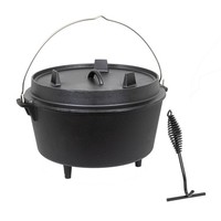 Dutch Oven Gusseisen Topf 8,5 Liter Feuertopf Gusstopf Schmortopf BräTer Xl