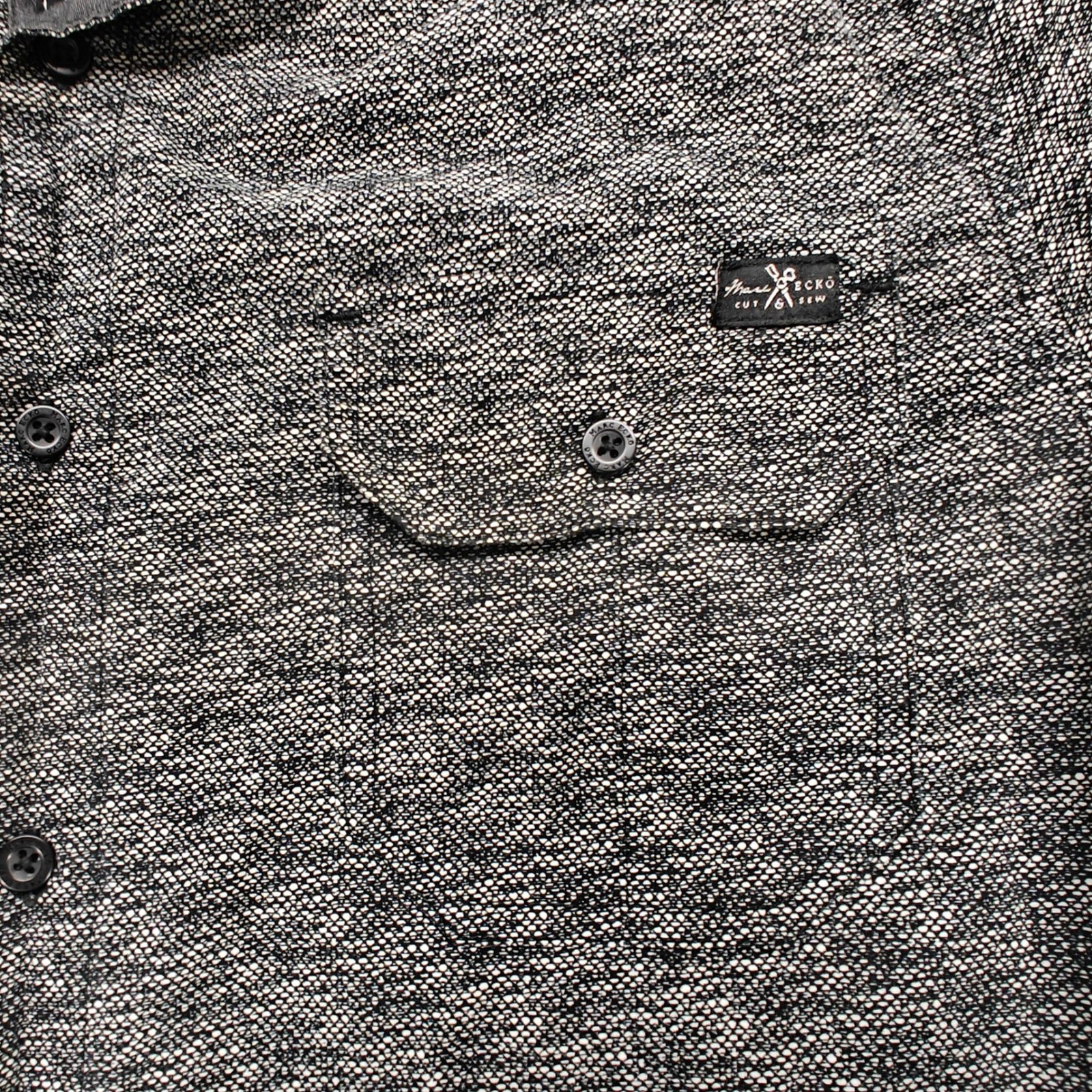 Mark Ecko  Button Down Top Men Large Black Patter… - image 7