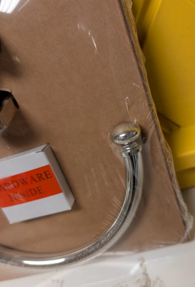 Nuevo hardware de restauración Asbury? ANILLO TOALLA BISTRO NÍQUEL PULIDO Foto 4 de 4