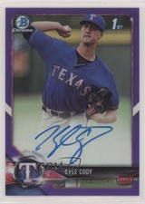 2018 Bowman Chrome Prospect Purple Refractor 13/250 Kyle Cody #CPA-KC Auto vu6