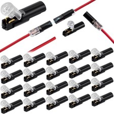 20pcs 1 Pin Quick Clip Fasteners Wire Connector Plug in Wire Quick Connectors