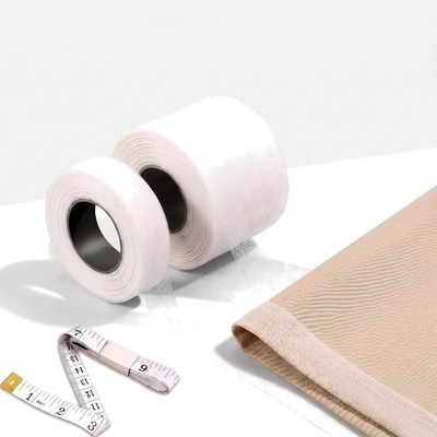 Saumband 2 Rollen 60m Weiß Doppelseitig Selbstklebend Waschfest für DIY Crafting