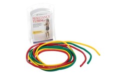 THERABAND Resistance Tubes, Begginer Tubing Set, Yellow/Red/Green
