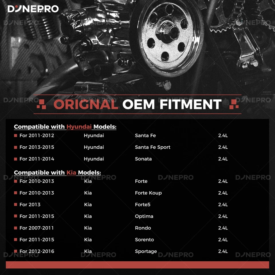 Kit de reconstrucción de motor de 2,4 L para Hyundai Sonata Tucson Kia Optima Sportage 2007-2015 Foto 2 de 4