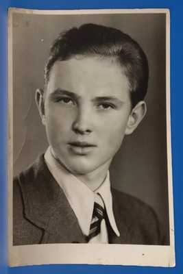 Fotokarte Junge Jungmann Jüngling Knabe Porträt 9x13,5cm original gebraucht Z 4