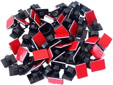 Adhesive Clips Strong Wire Holders 100 Pack Self-Adhesive Wire Clip Cable Cor...