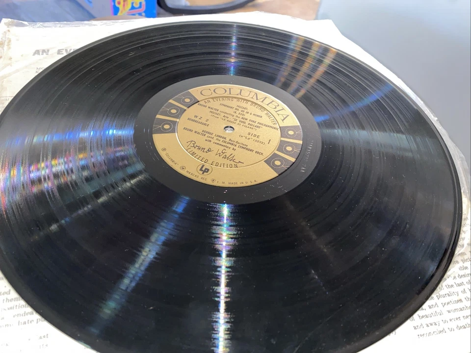 Bruno Walter – Evening LP Columbia Masterworks WZ-2 Limited Edition Vinyl - Image 4 of 4