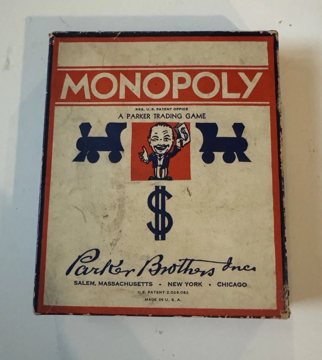 Parker Brothers Monopoly 1936 Year Vintage Manufacture Board