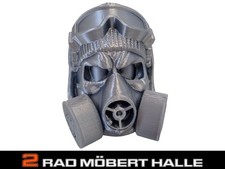 Schutzkappe Anhängerkupplung Kappe Fliegerhaube Gasmaske AHK Abdeckkappe silber