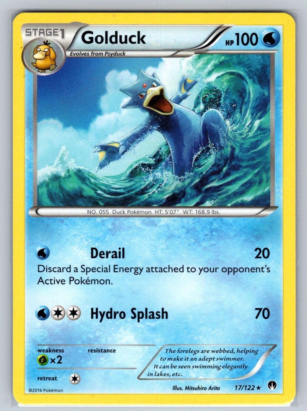 Golduck 17/122 Rare BREAKpoint Pokemon Lightly Played