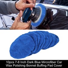 10STK 7-8 Zoll Weiche Mikrofaser Auto Wachsen Polierer Pad Motorhaube