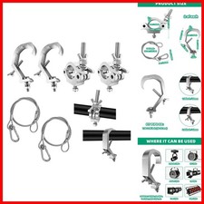 DLBEEM 4 Pack Heavy Duty Truss Clamp Set For Stage Lighting DJ Projector Lights