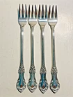 4x Lot Wild Rose International Sterling Silver 5 5/8” 18g Cocktail Seafood Forks