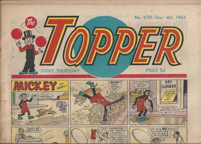 THE TOPPER COMIC + COA No 670  - 4 December 1965 VINTAGE & ORIGINAL PERFECT GIFT