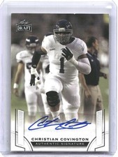 2015 Leaf Draft CHRISTIAN COVINGTON RC AUTO Rookie #BA-CC1 LA Chargers Rice Owls