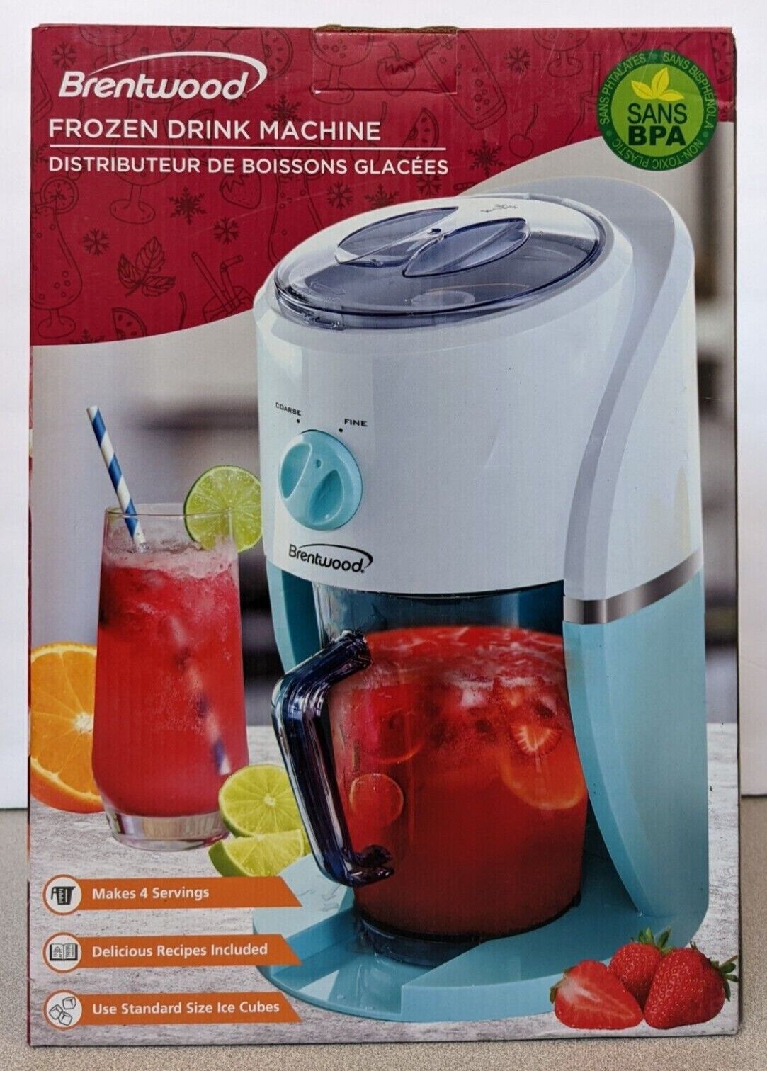 Brentwood Margarita And Frozen Drink Mixing Machine In Blue : Target