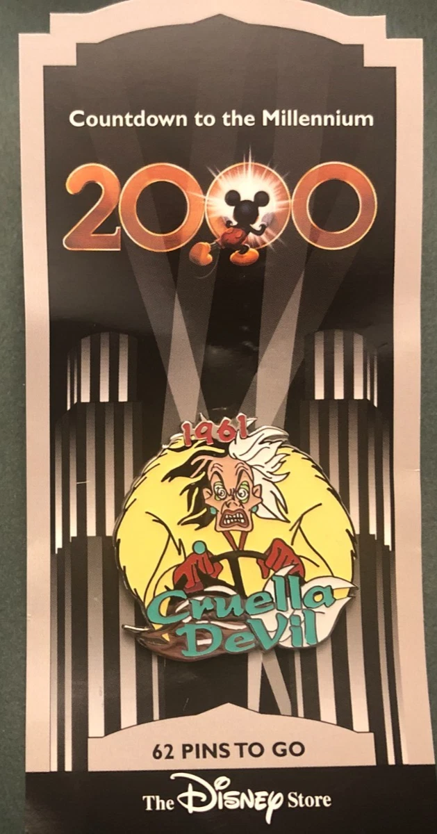 Disney pin 696 Cruella De Vil 1961 Countdown To the Millennium 101 Dalmatians