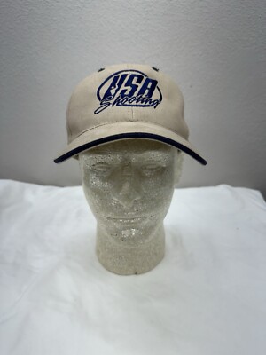 Outdoor Cap Baseball Hat USA Shooting Team Tan Embroidered Adjustable Olympics