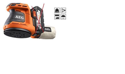 AEG Akku Exzenterschleifer  BEX 18-125/0 ohne Akku und Ladegerät  4935451086