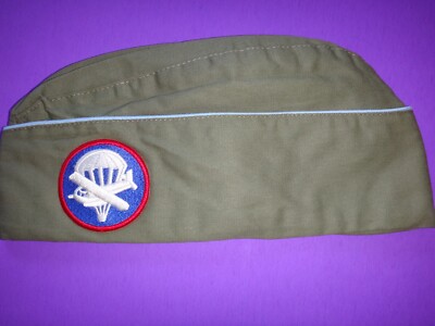 US PARAGLIDER Green OD Garrison Cap Hat *Never Worn*