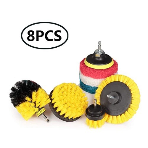 Electric Drill Brush Power Scrubber Car Polisher Kitchen Toilet Cleaning Tools - Bild 25 von 48