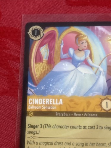 Lorcana Rise of the Floodborn - Cinderella - Ballroom Sensation - Rare 3/204 - Picture 3 of 7