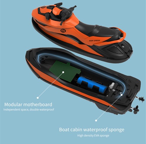 2020 New Mini RC Boat 2.4G RC Mini Motorboat Motor Boat Model Children Toys Gift - Picture 6 of 14