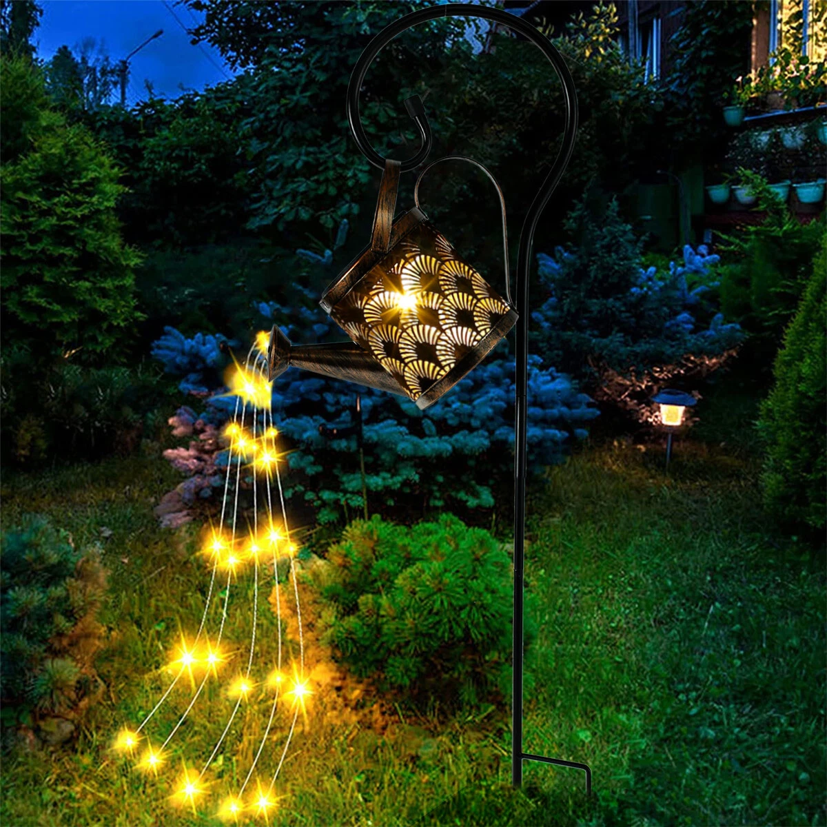 Watering can with solar lights deals