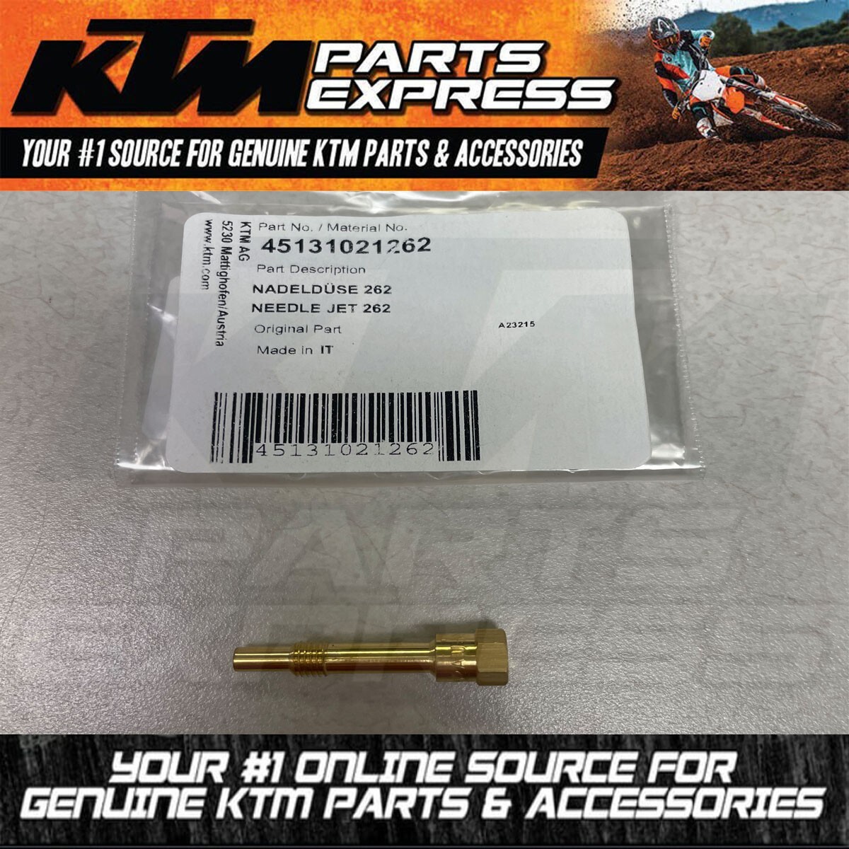 NEW KTM NEEDLE JET 262 50 SX FACTORY EDITION SXS MC 50 TC 50