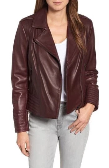 Badgley mischka gia leather jacket sale