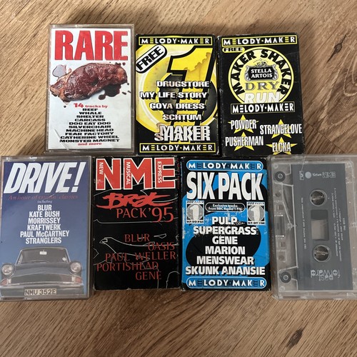 7 X NME Melody Maker Kerrang Q Cassettes Pulp Suede Gene Menswear Morrissey Blur