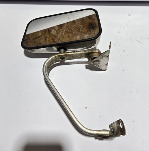 79-88 TOYOTA PICKUP TRUCK HILUX CHROME DOOR TOW MIRROR OEM LEFT DRIVER DENTED