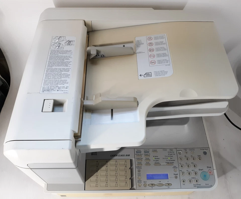 Canon Super G3 Laser Class 810 Fax Machine Printer w/ Power Cord *TESTED* - Image 3 of 4