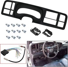 Double DIN Dash Kit W/Wiring Harness  Antenna Adapter Fit 1999-2002 GM...