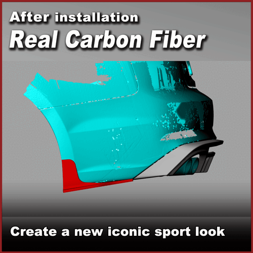 Carbon Heck Lippe Spoiler Splitter Diffusor Canard für Audi A5 B9 S Line S5 17UP - Picture 3 of 11