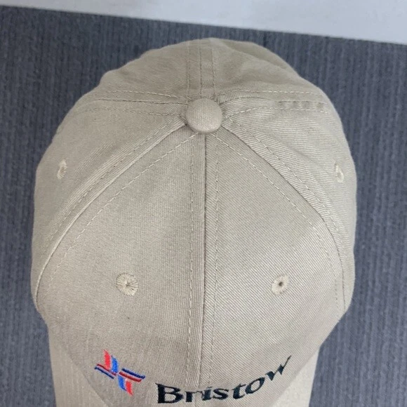 Gorra de béisbol Bristow con tirantes Harriton para hombre ajustable beige bordada Foto 4 de 4