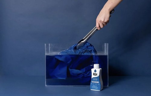 Rit Liquid Dye All Purpose 8 Ounce Fabrics Wood Crafts Paper 88290, Royal Blue - Picture 2 of 5