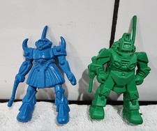 2 Vintage 1980s Gundam Pencil Topper Robots - Hong Kong