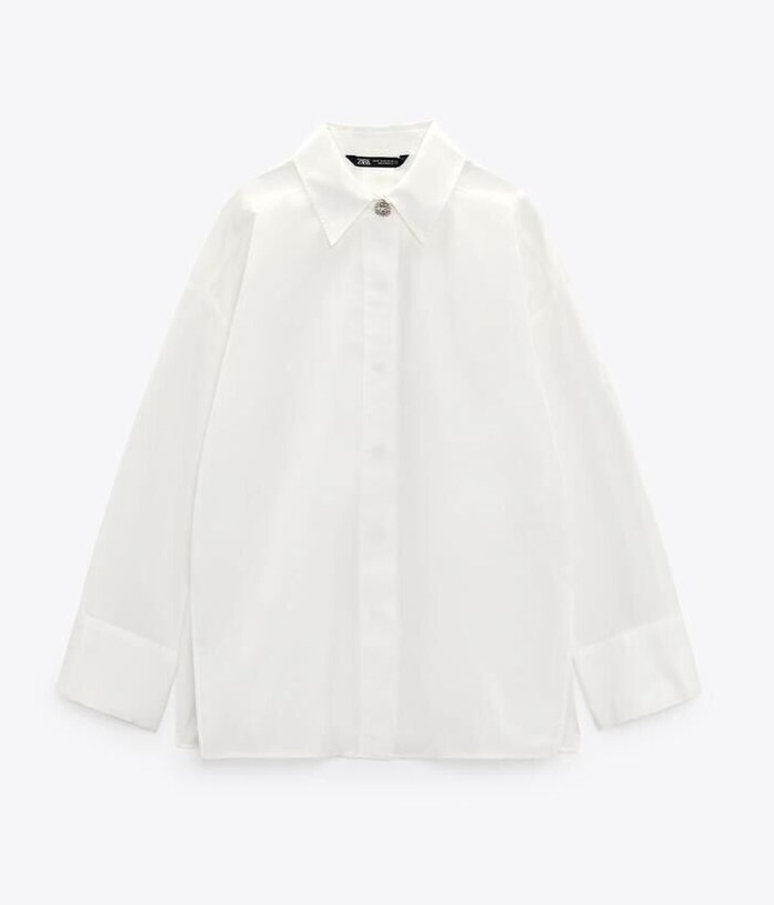 Zara 2022 Zara Blusa Blanca Mujer Tendencias Primavera Coleccion